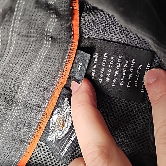 Harley Davidson XL gray short sleeve button down shirt - Picture 7 of 7